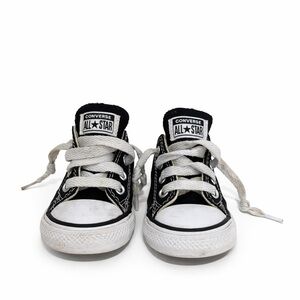 Converse Kids Black and White Sneakers toddler 5